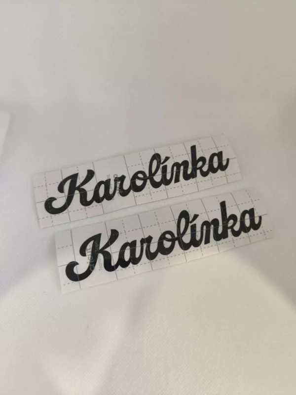 Vynilová nálepka meno