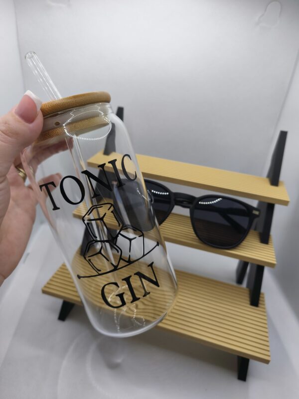 Pohár so slamkou GIN / TONIC