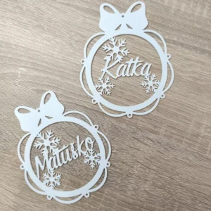 Vianočná ozdoba s menom