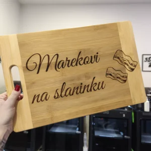 Gravírovaná doska na krájanie