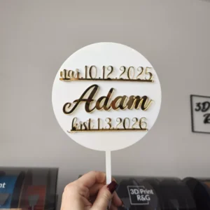 Zrkadlový zápich na krstiny