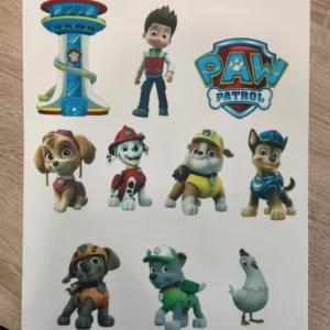 Jedlý obrázok labková patrola A3