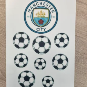 Jedlý obrazok Manchester +lopty A4