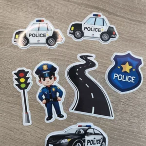 Papierové zápichy Policajt